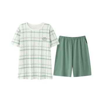 FENTENGCARE Pajama Set Men's Pea Green