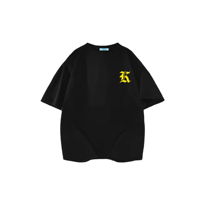 Kepu T-Shirt Unisex Black Yellow Logo-1