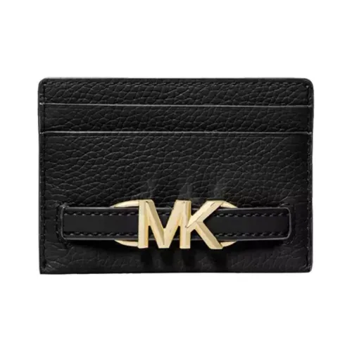 MICHAEL KORS Cow Leather Card Holder Regular Women's Black