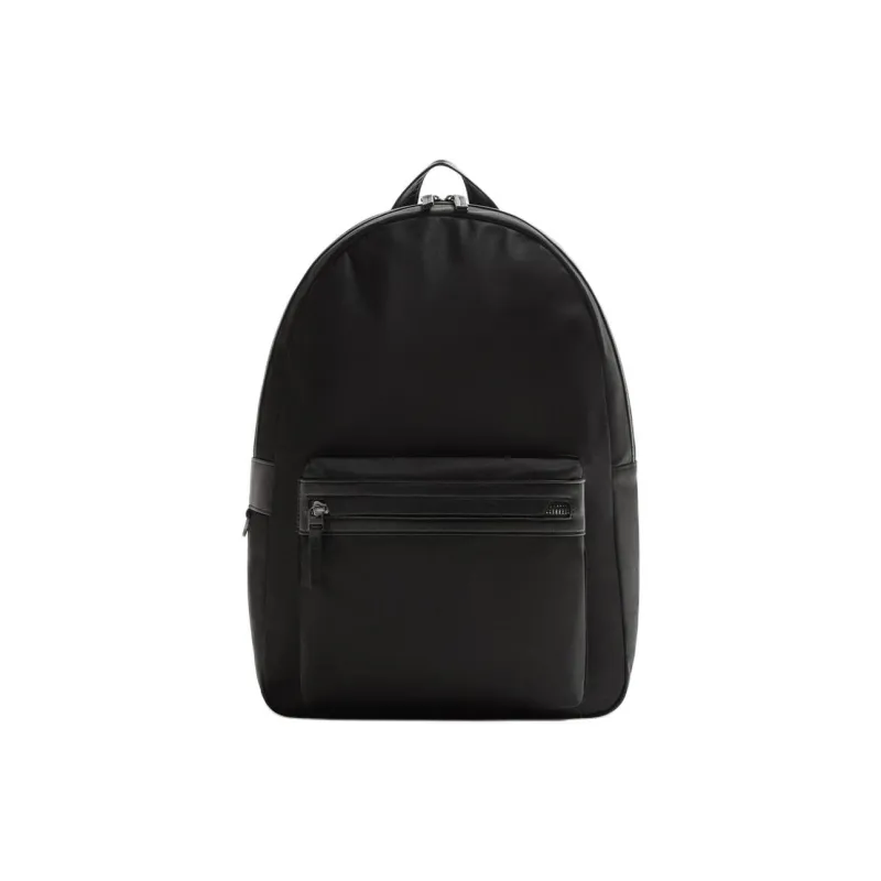 ZARA Polyester Backpack Men's Black-0