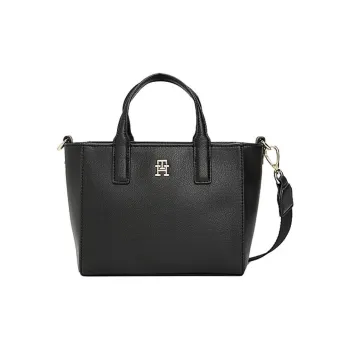 Tommy Hilfiger Polyester Tote Bag, Shopping Bag, Shoulder Bag, Crossbody Bag, Handbag Regular Women's Black