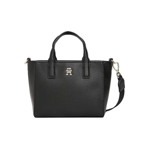 Tommy Hilfiger Polyester Tote Bag, Shopping Bag, Shoulder Bag, Crossbody Bag, Handbag Regular Women's Black