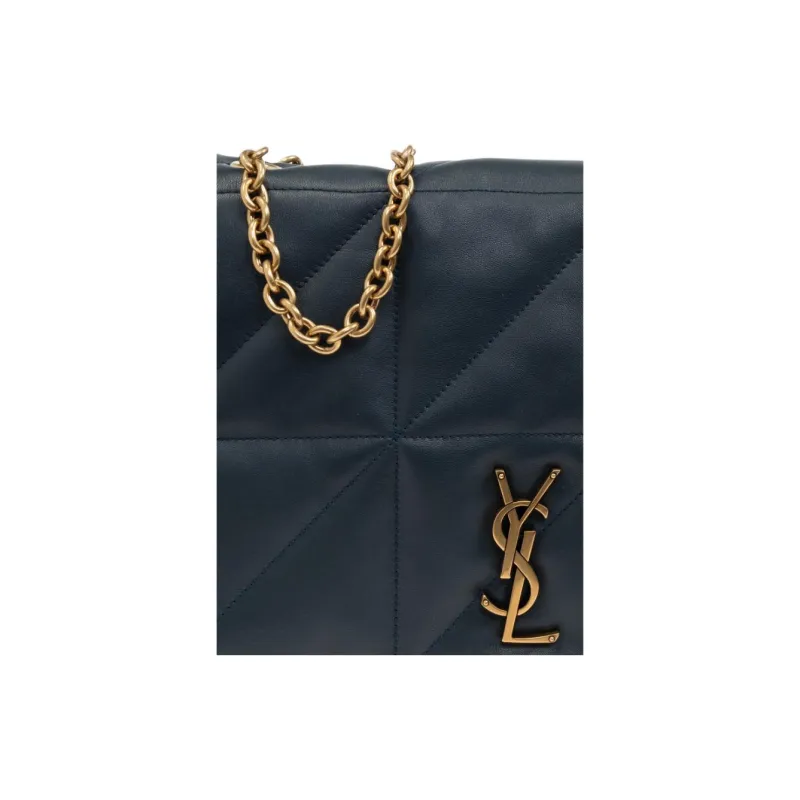SAINT LAURENT Jamie Lambskin Shoulder Bag Medium Size Women's Marine Blue-3