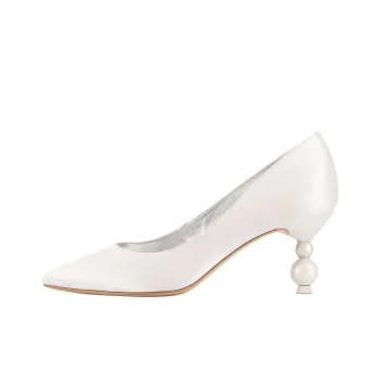 Sophia Webster Perla Slim Heel High Heels 7cm Women's Ivory White