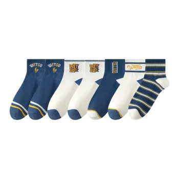 Cotton Gene Ankle Socks Men's 7 Pack