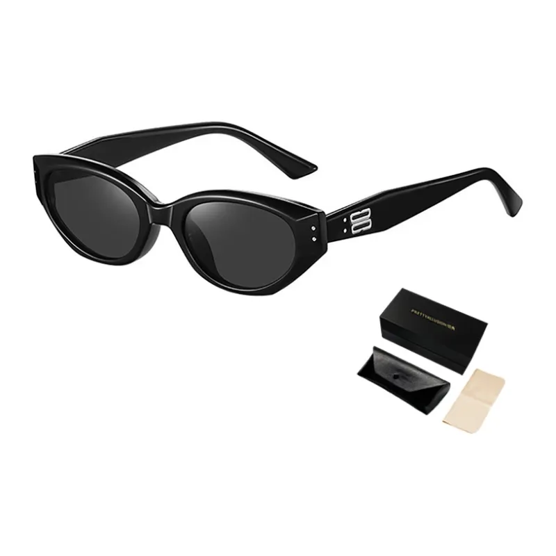 PRETTYALLUSION TR90 Irregular Shape Sunglasses Unisex-1