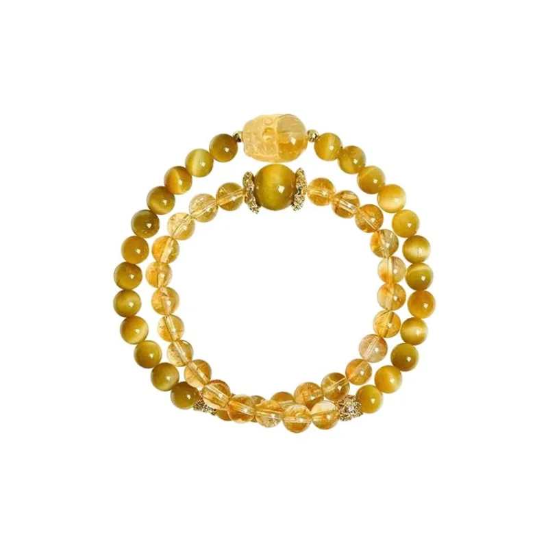 CARAT'S DIARY Tiger's Eye Stone Bracelets Women's-0