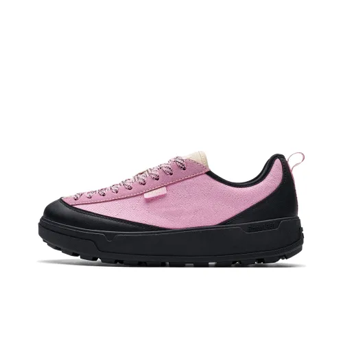 Kappa Keeper Back to Back Anti Slip Wear Resistant Low Top Skateboard Shoes Women's Pink Black