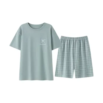 FENTENGCARE Pajama Set Men's Steel Blue