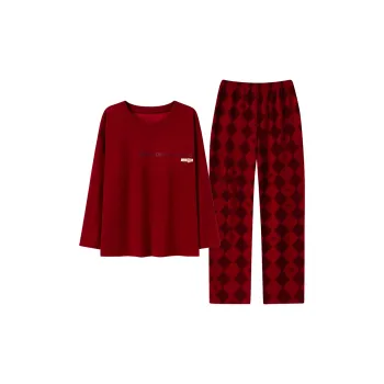 GOSO Pajama Set Women's Brick Red