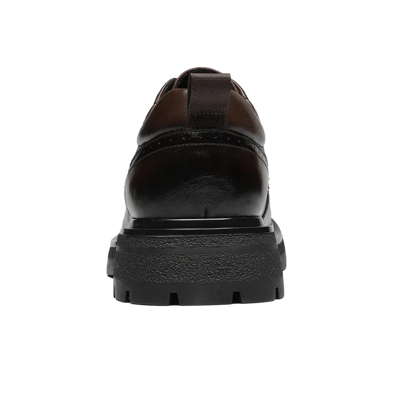 ST&SAT Fashion Genuine Leather Men's Versatile Casual Shoes-8