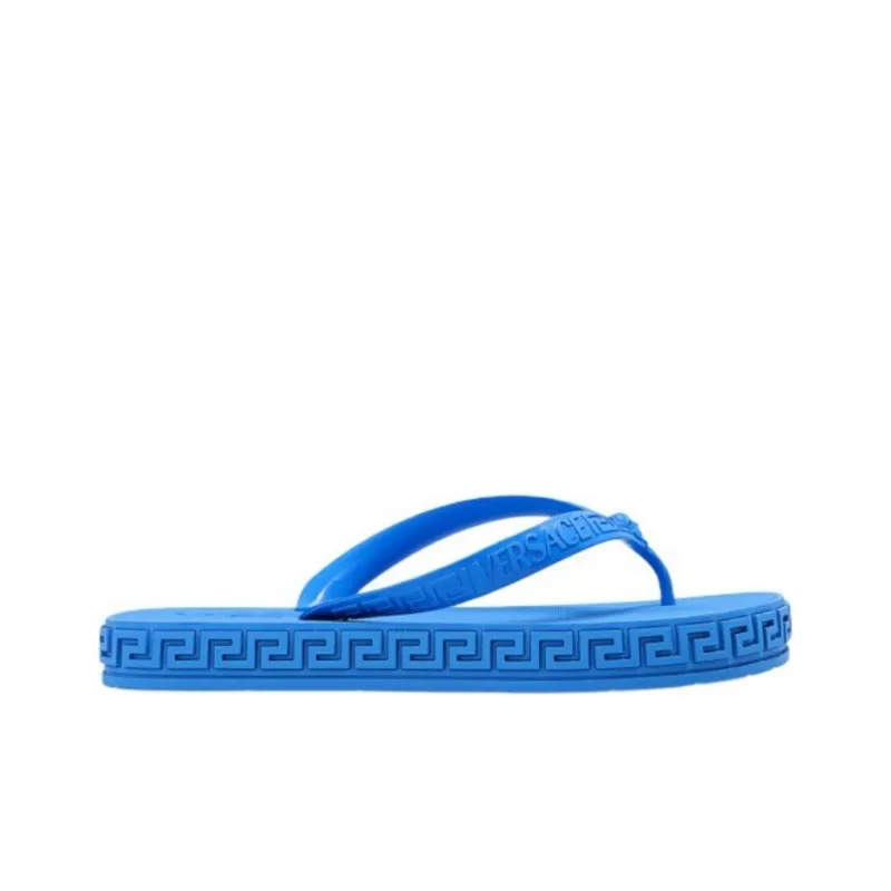 FANSIZHE Greca Flip Flops Women's Blue-1