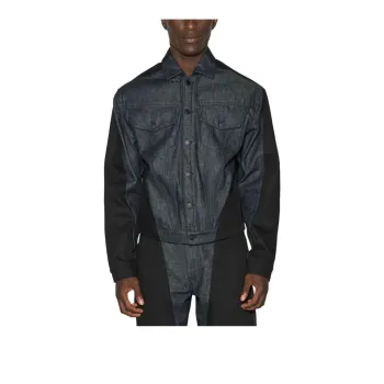 Mugler Bi color Denim Jacket