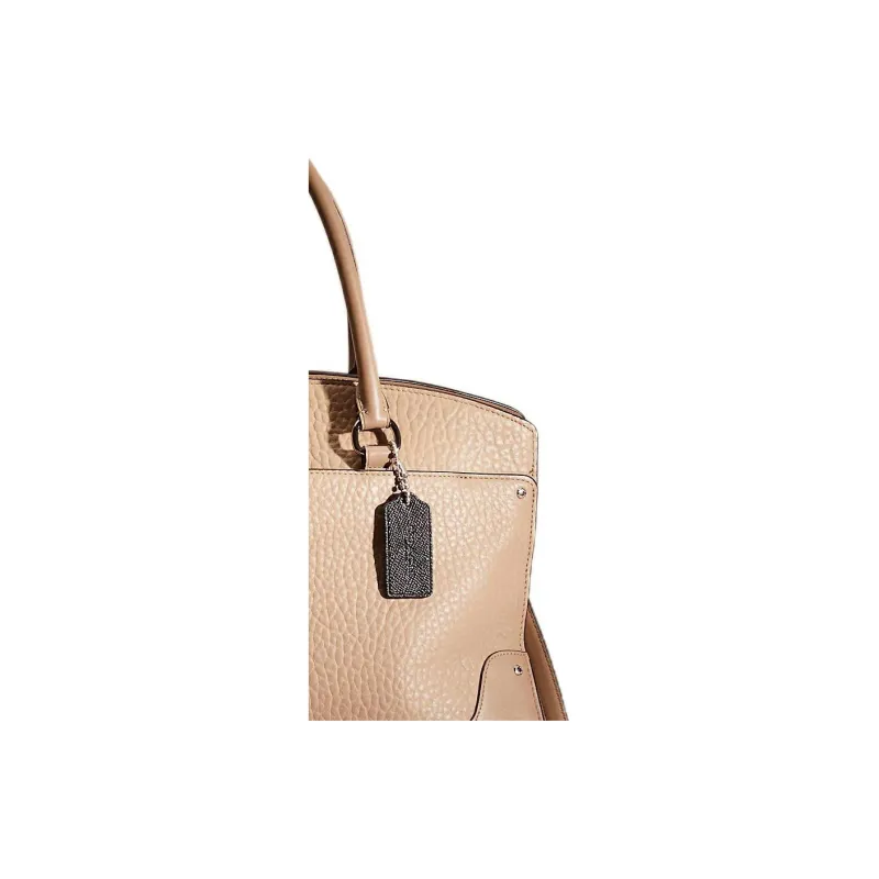 COACH Mercer Calfskin Briefcase Shoulder Bag Crossbody Bag Handbag Large Size Women's Light Brown-1