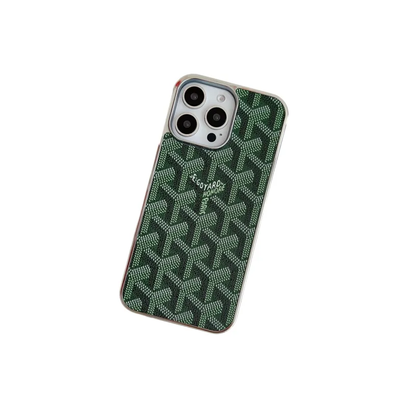 Koman TPU Material Electroplated Frame Dog's Teeth Goya Phone Cases Compatible With Apple IPhone 12/13/14/15/16/Pro/Mac-17