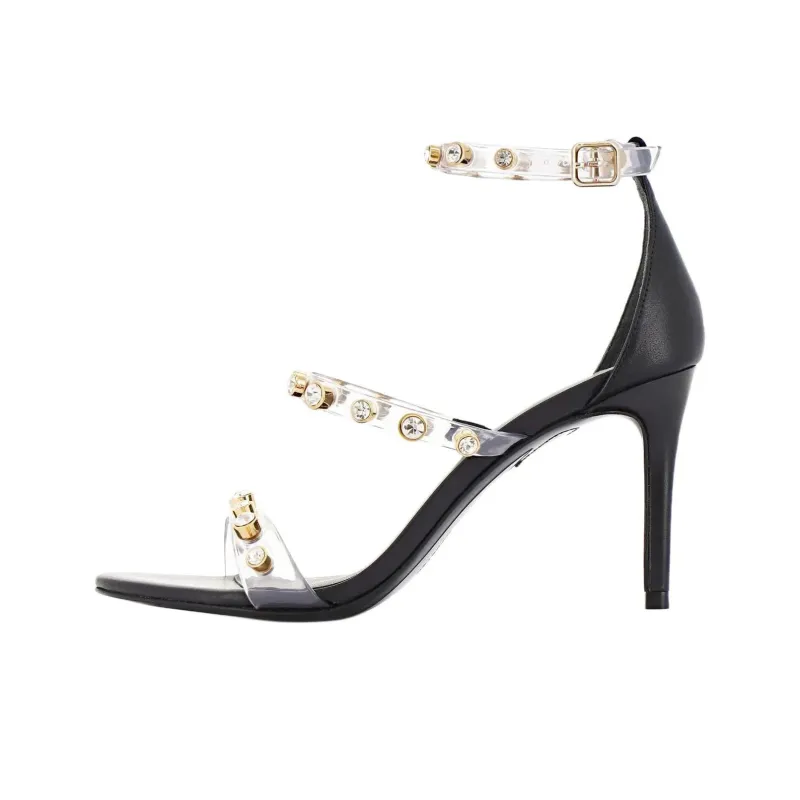 Sophia Webster Rosalind Gem Mid Strap Sandals 8.5cm Women's Black-0