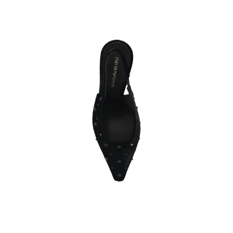 EMPORIO ARMANI Slim Heel High Heels Women's Black-3
