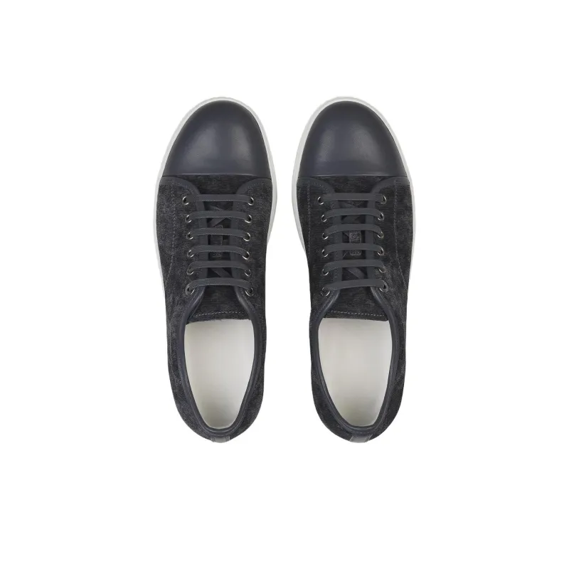 Lanvin DBB1 Low Top Skateboard Shoes Men's Blue-2