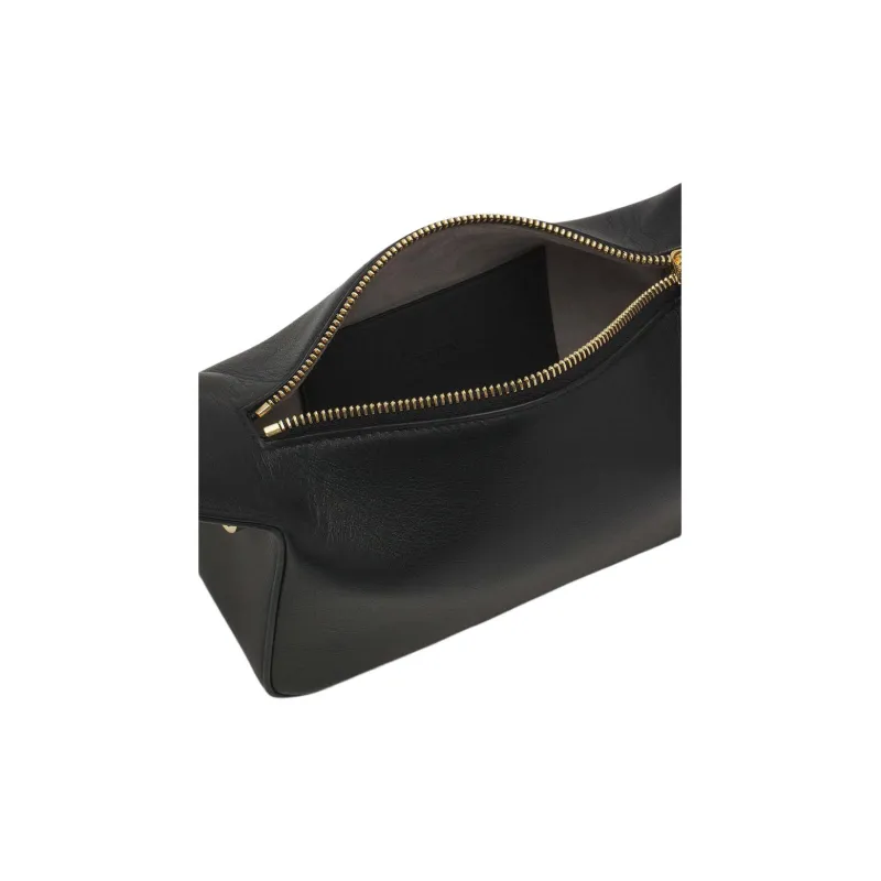 Lanvin Calfskin Shoulder Bag Crossbody Bag Handbag Women's Black-5