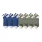 3 Pack Blue+4 Pairs Army Green