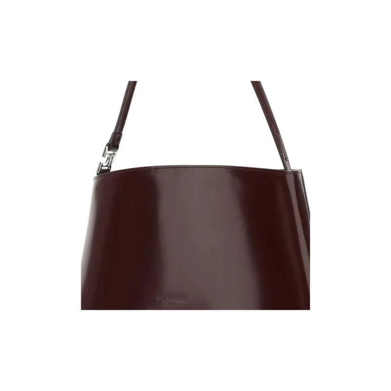 LOW CLASSIC Leather One Shoulder Handbag Women's Grape-4