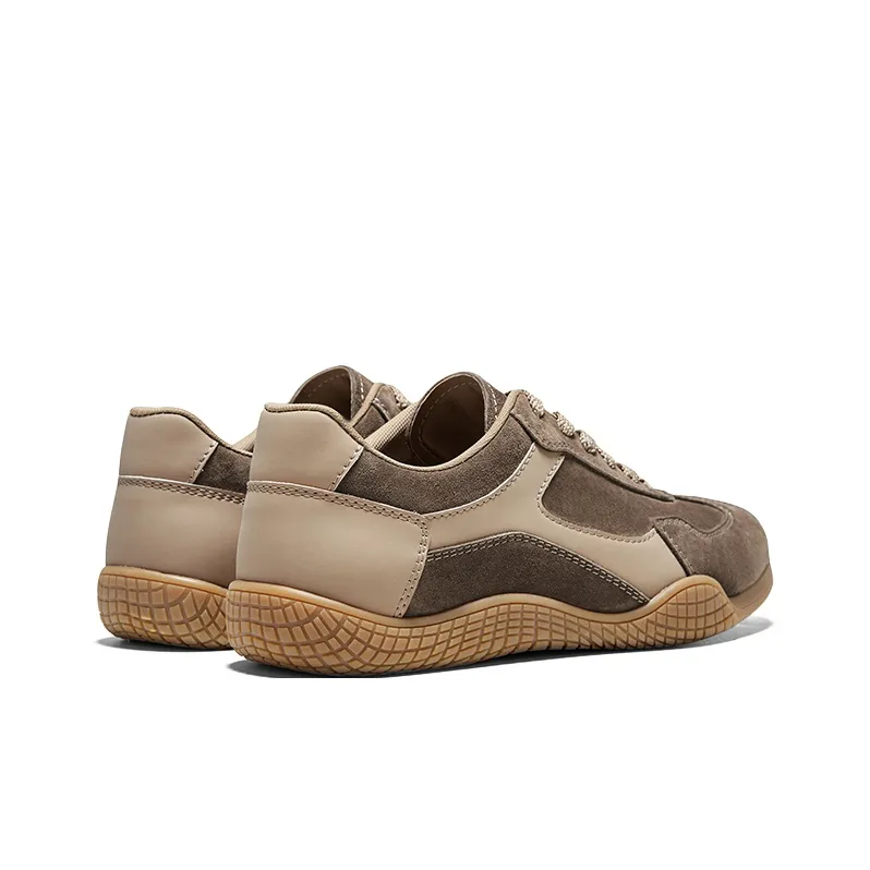 Hautton Low Top Skateboard Shoes Men's Light Coffee-4