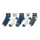 Blue Letter+White Double Stripe+Blue Double Stripe+White Letter+Pinstripe
