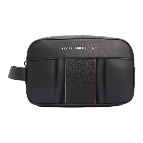 Tommy Hilfiger Polyurethane Toiletry Bag Men's Black