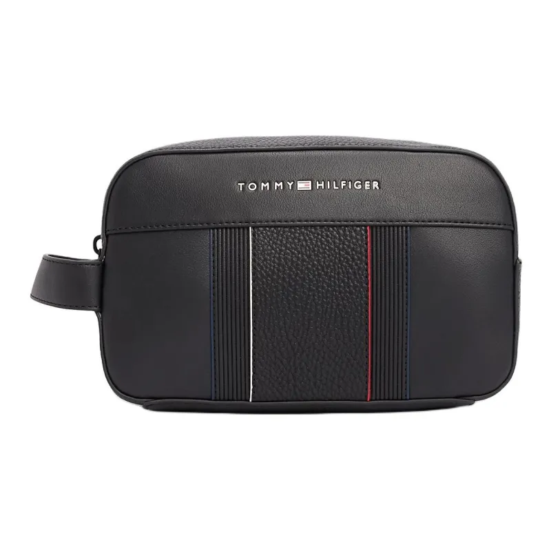 Tommy Hilfiger Polyurethane Travel Storage Bag Men's Black-0