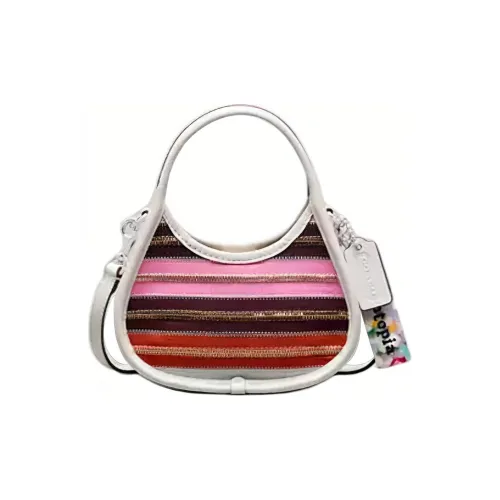 Coachtopia Leather Handbag Shoulder Bag Crossbody Bag Mini Women's Pink Multicolor