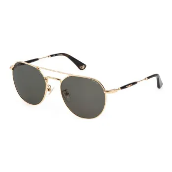 Police Metal Aviator Sunglasses Unisex Gold