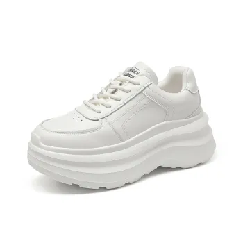 KEJIANNI Anti Slip And Wear Resistant Lightweight Height Increasing Low Top Chunky Sneakers Women's