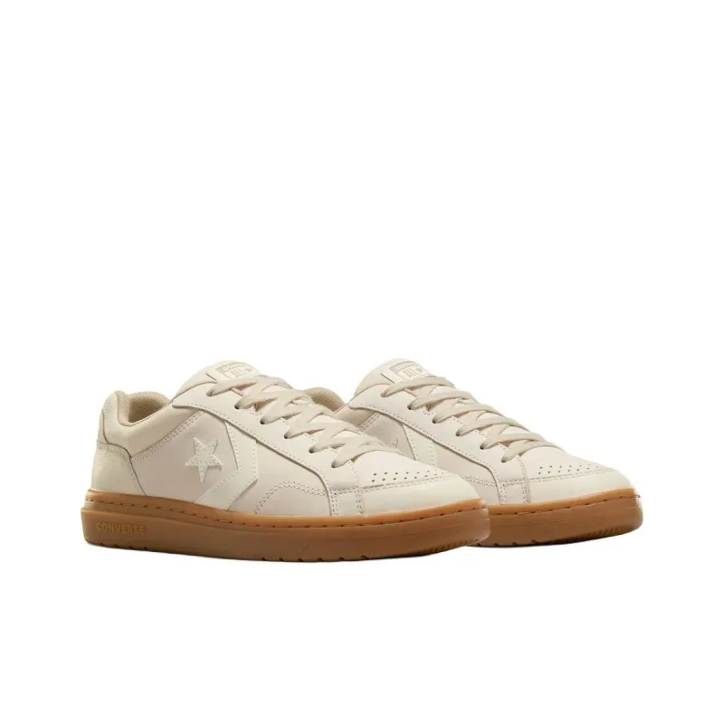 Converse Pro Blaze Classic Anti Slip Wear Resistant Low Top Skateboard Shoes Unisex Beige-2