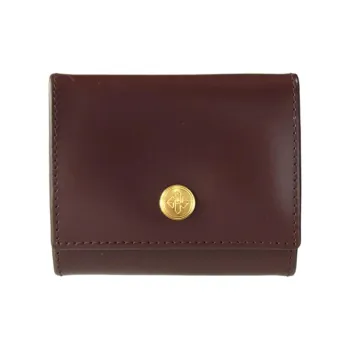 ETTINGER Horse Leather Wallet Men's Red Brown