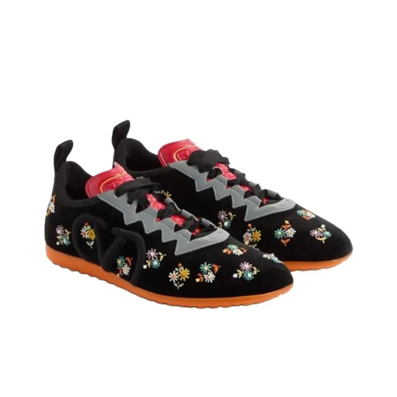 Valentino Chromathon Low Top Casual Shoes Women's Black-1