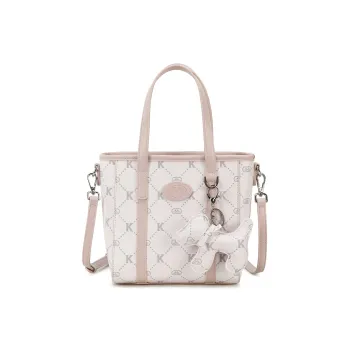 BOBDOG PU Basket Bag Handbag Small Size Women's Pink/Light Blue