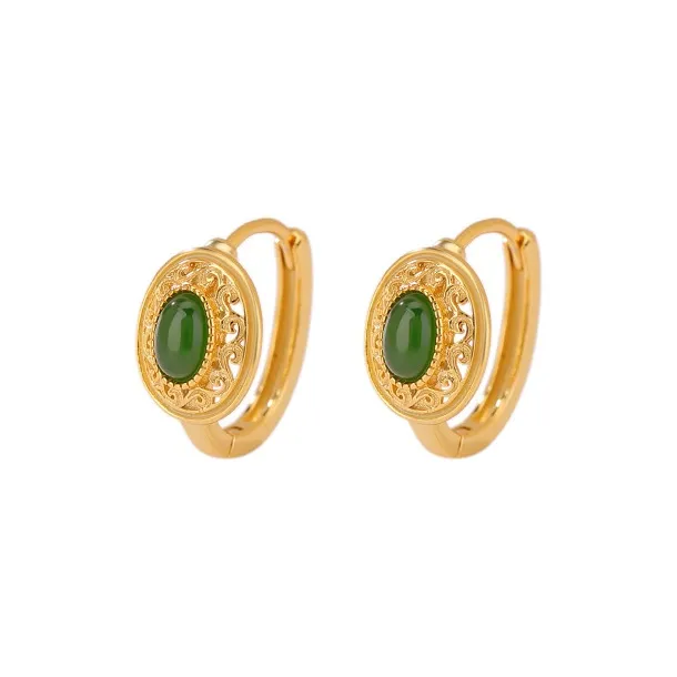 Royal Heaven's Choice Earrings Jasper Unisex-0