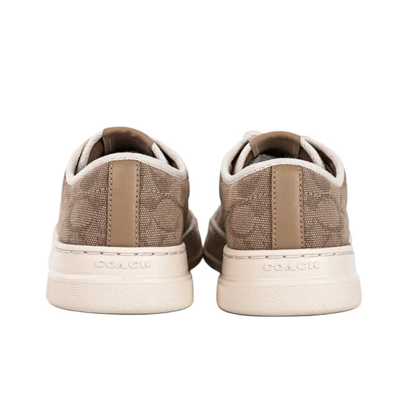 COACH Low Top Skateboard Shoes Women's Brown-4