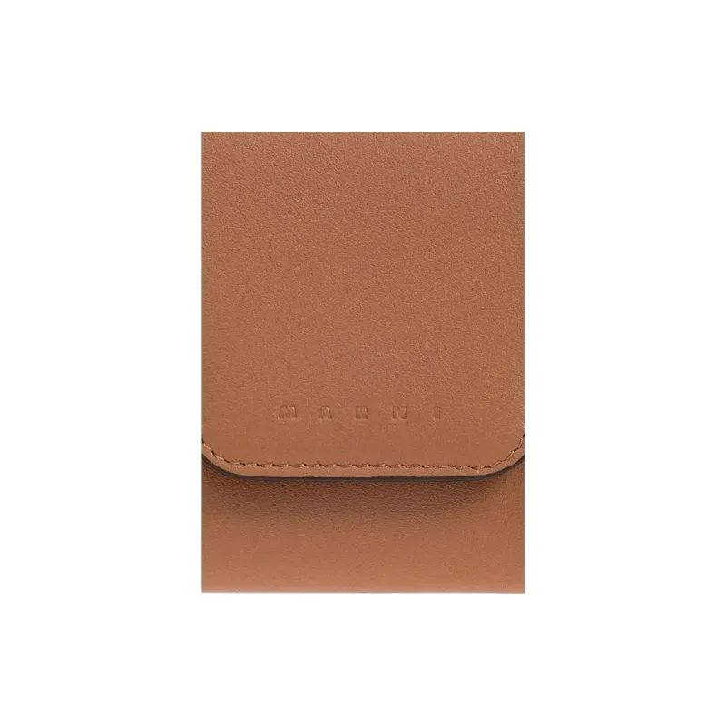 MARNI Logo Embossed Studded Wallet-4