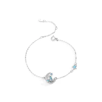 CLARKIA FLOWER S999 Fine Silver Bracelets Women's