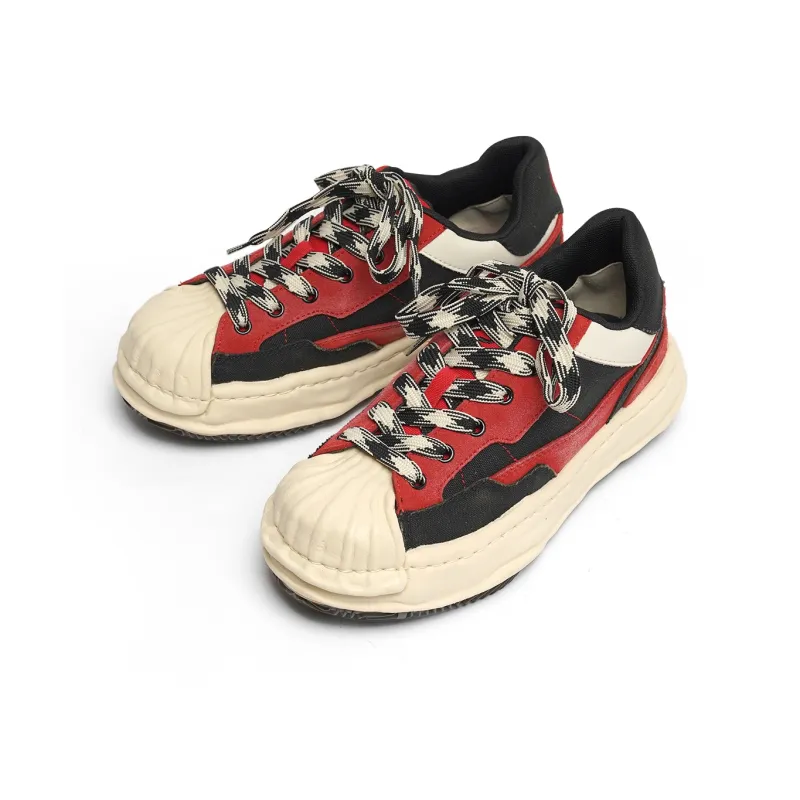 FANZAO Slip-Resistant Cushioning Wear-Resistant Lightweight Breathable Low-Top Skateboard Shoes Unisex-7