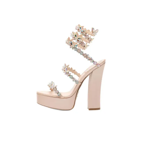 RENE CAOVILLA Eden Strap Sandals 14cm Women's Nude