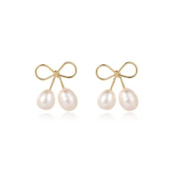 ONEKISS Gold-Plated Copper Earrings Women's