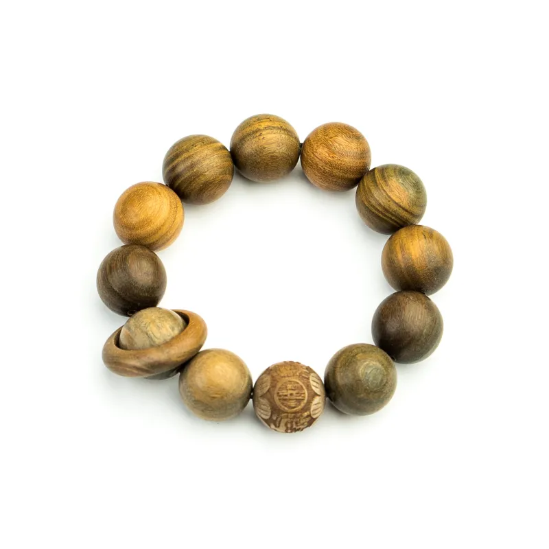 UJAT Green Sandalwood Bracelets Unisex-0