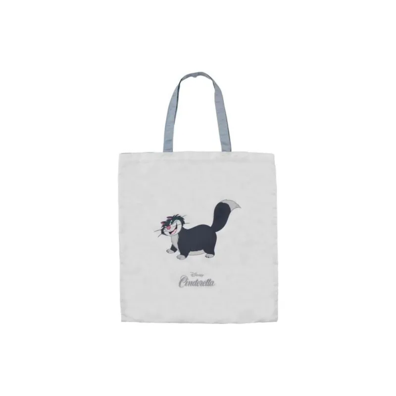 Disney Polyester Tote Bag Shopping Bag Handbag Women's Light Gray-0