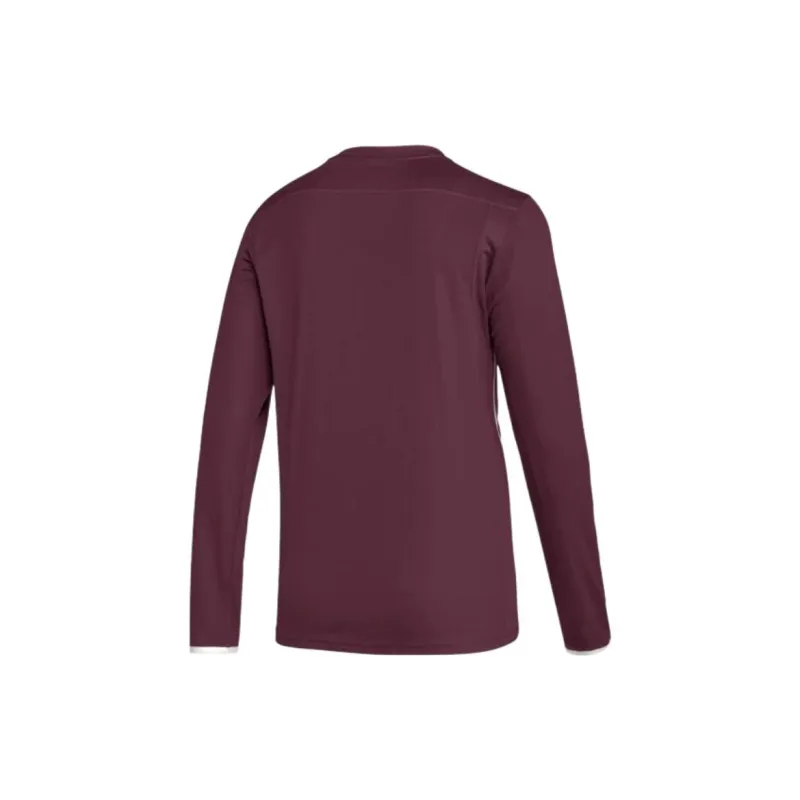 Adidas Women's Team Issue Long Sleeve Jersey Team Maroon/White-1