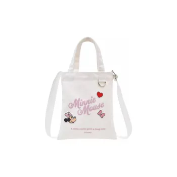 Disney Polyester Tote Bag Shopping Bag Shoulder Bag Handbag Small Size Women's White