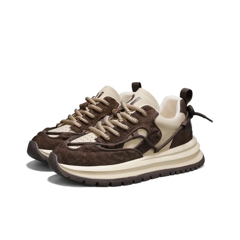 M.M Party Cushioning Anti Slip And Wear Resistant Support Balance Height Increasing Low Top Casual Shoes Men's-5