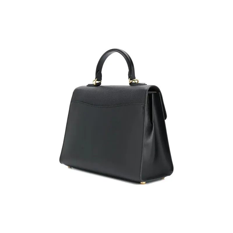 COACH Tabby Refined Leather With Pebbled Leather Shoulder Bag Crossbody Bag Handbag Large Size Women's Black-2