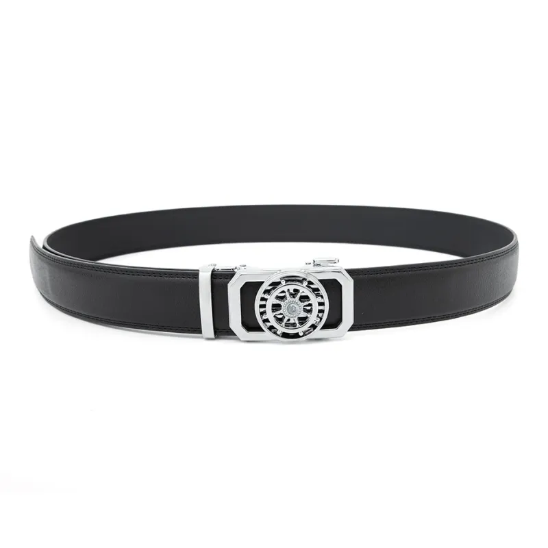 BAIJUAN Cow Leather Belts Men's 3.5cm-2